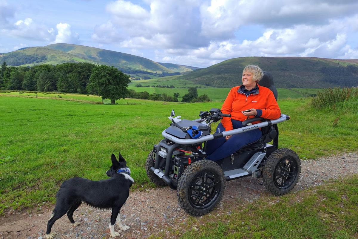 Debbie North on a terrain hopper in the Forest of Bowland. <i>(Image: UGC)</i>