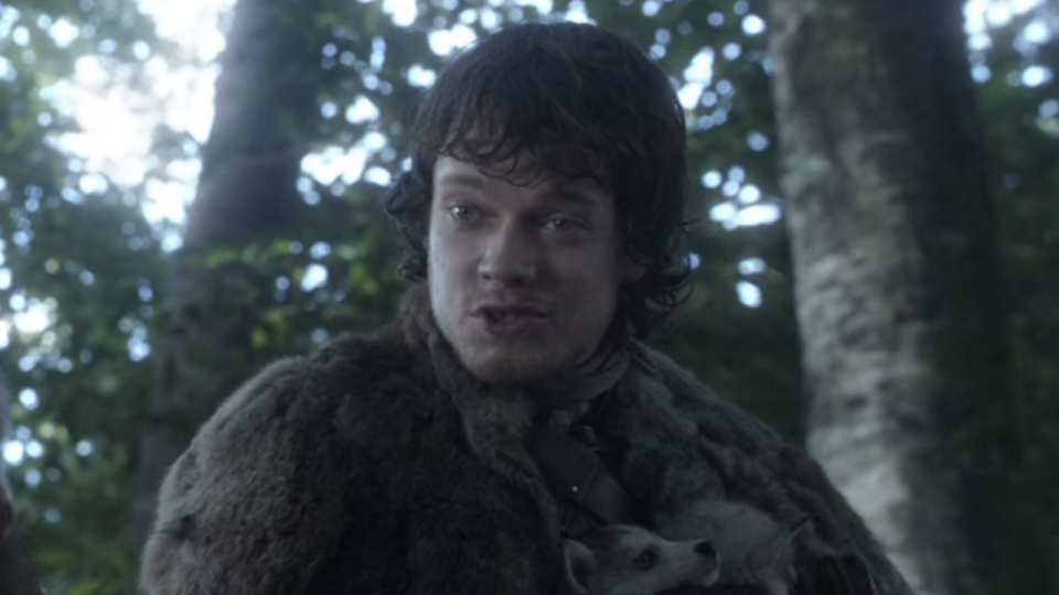 Alfie Allen as Theon Greyjoy in Game of Thrones pilot