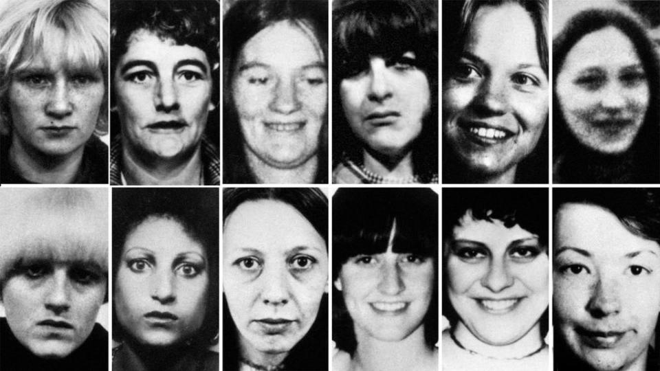 Twelve of the 13 victims of Peter Sutcliffe (PA) (PA Media)