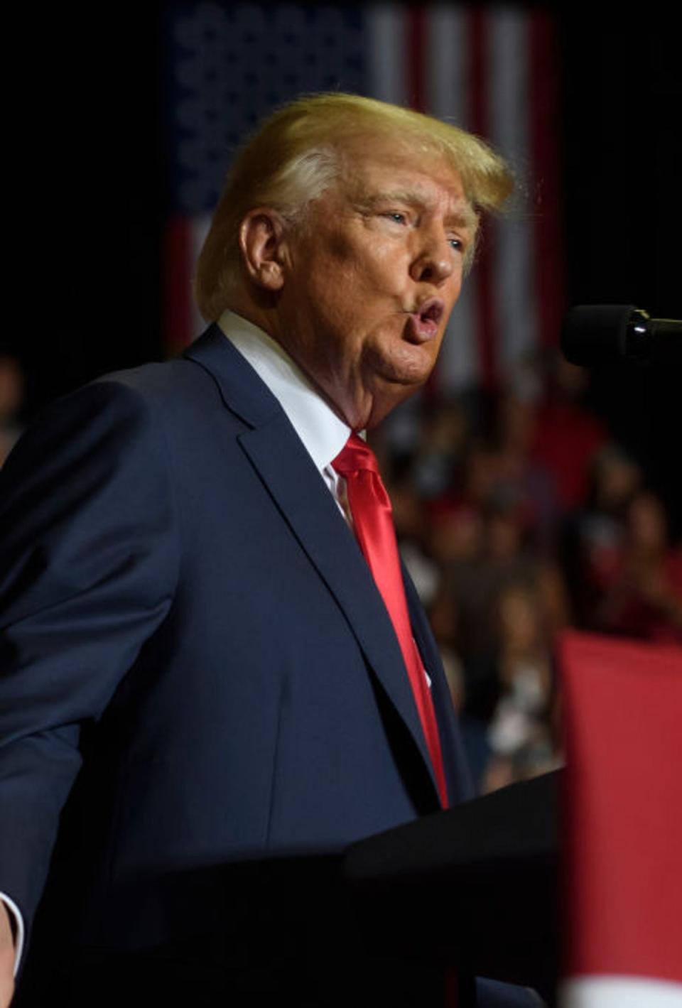 Letting the Geminis down: Donald Trump at a rally in September (Getty Images)