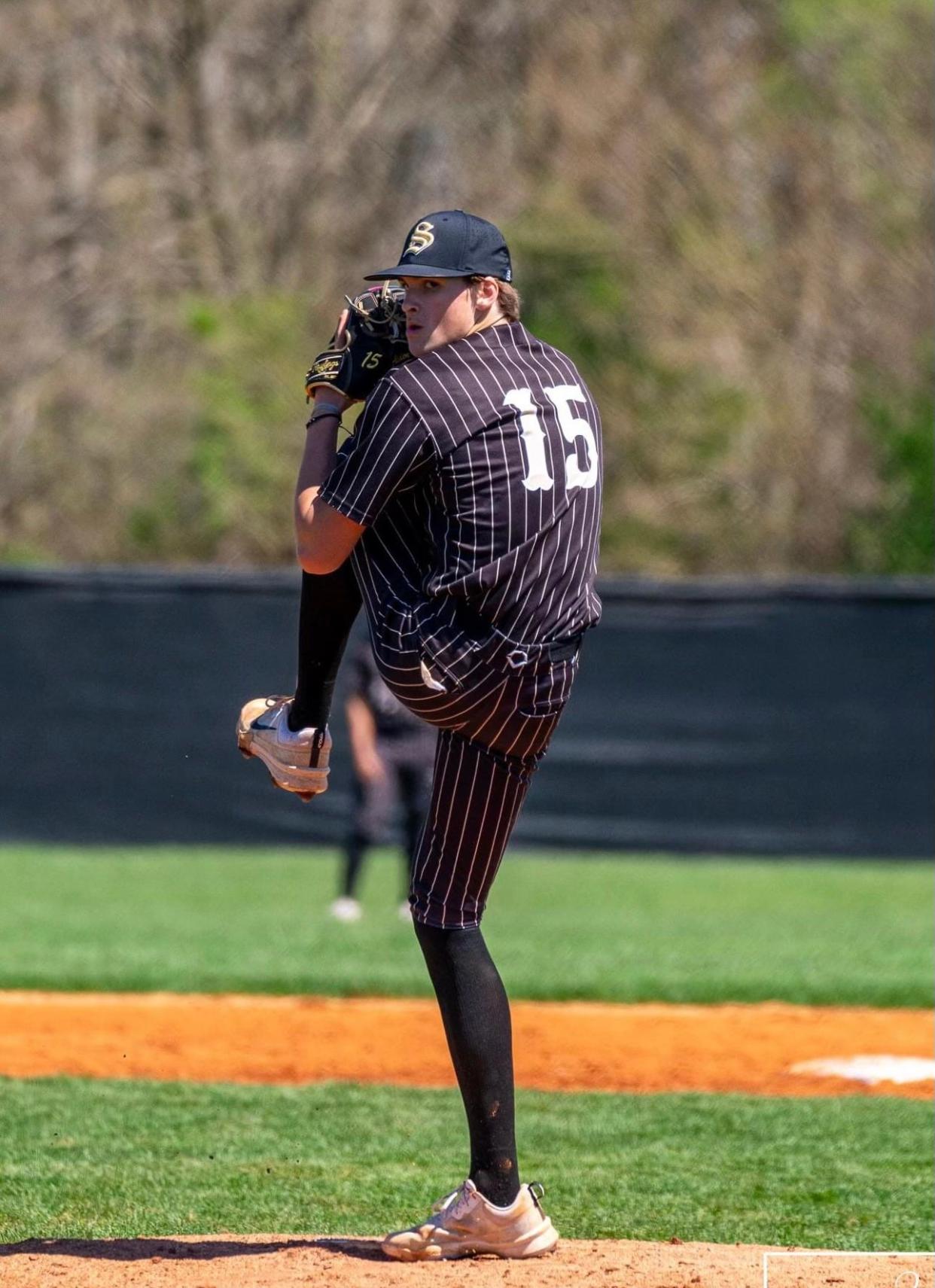 Shelbyville sophomore Aiden Smith has developed into one of the top pitchers in the state under former coach Royce Carlton.