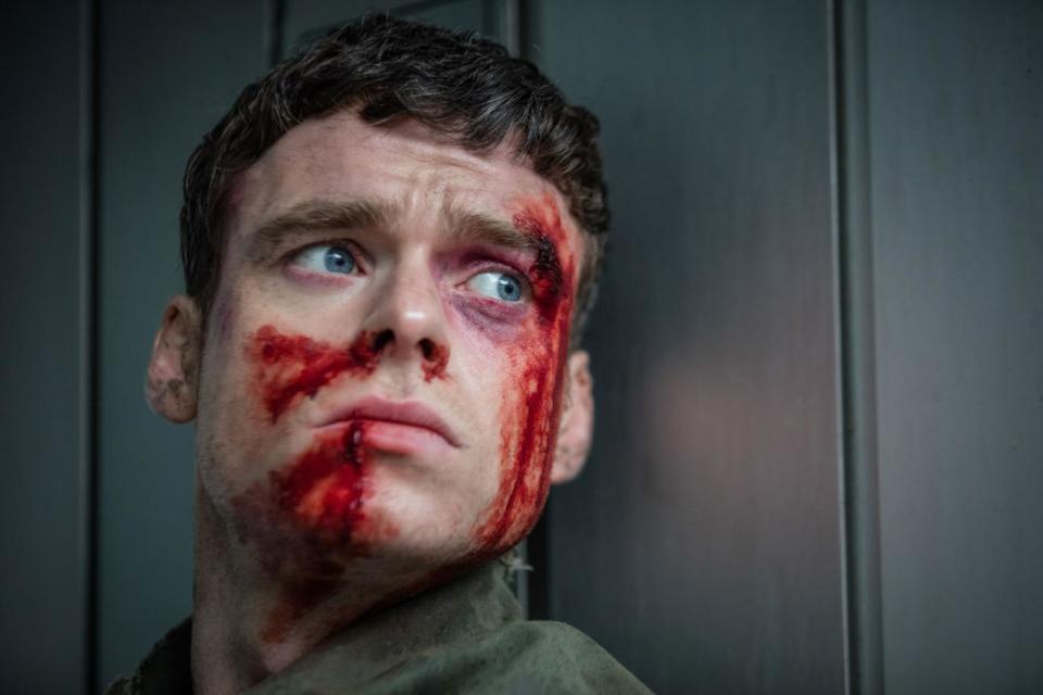 Final episode: David Budd is seen covered in blood during episode six (BBC/World Productions/Sophie Mutevelian)