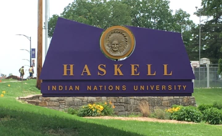 Sign at Haskell University (Photo/Valerie Vande Panne)