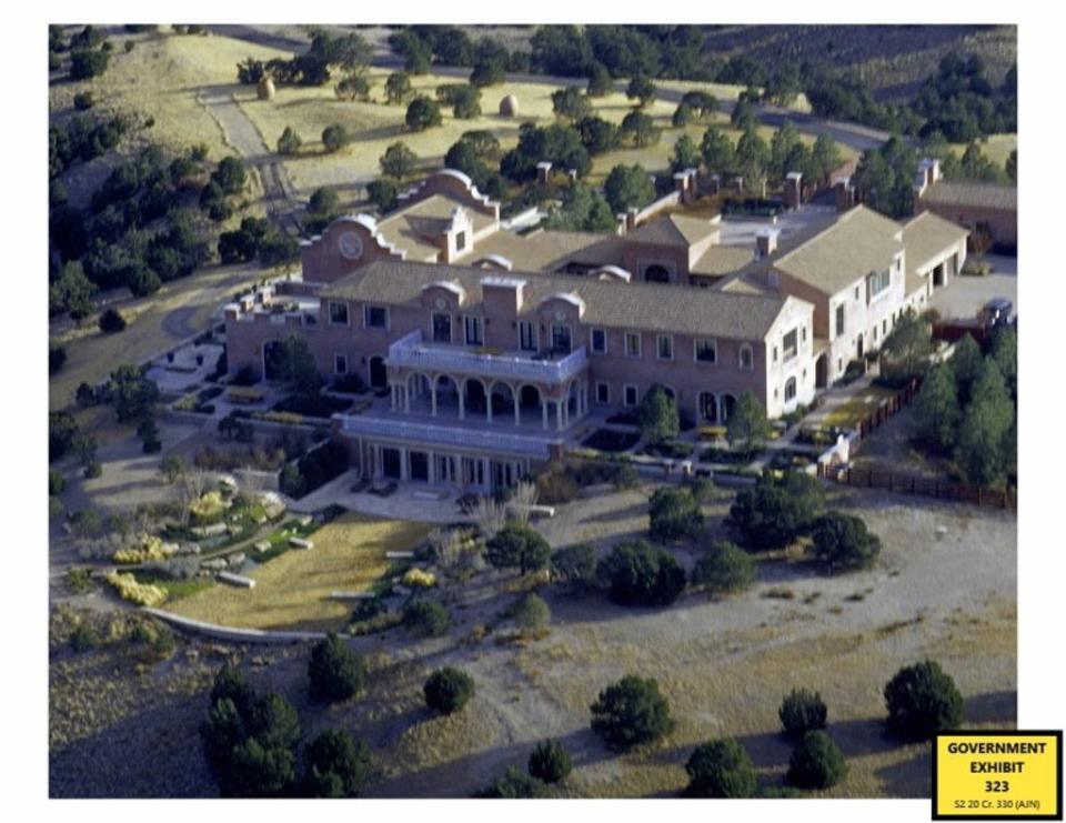 The main house at the Zorro Ranch (US Department of Justice)