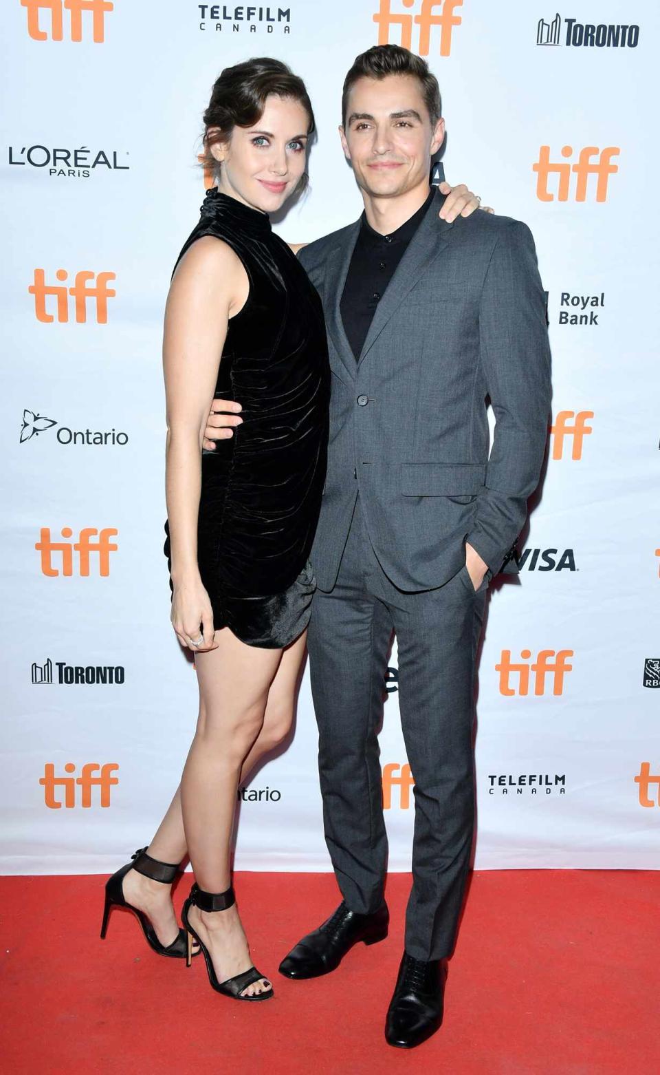 Alison Brie (L) and Dave Franco attend "The Disaster Artist" premiere during the 2017 Toronto International Film Festival at Ryerson Theatre on September 11, 2017 in Toronto, Canada