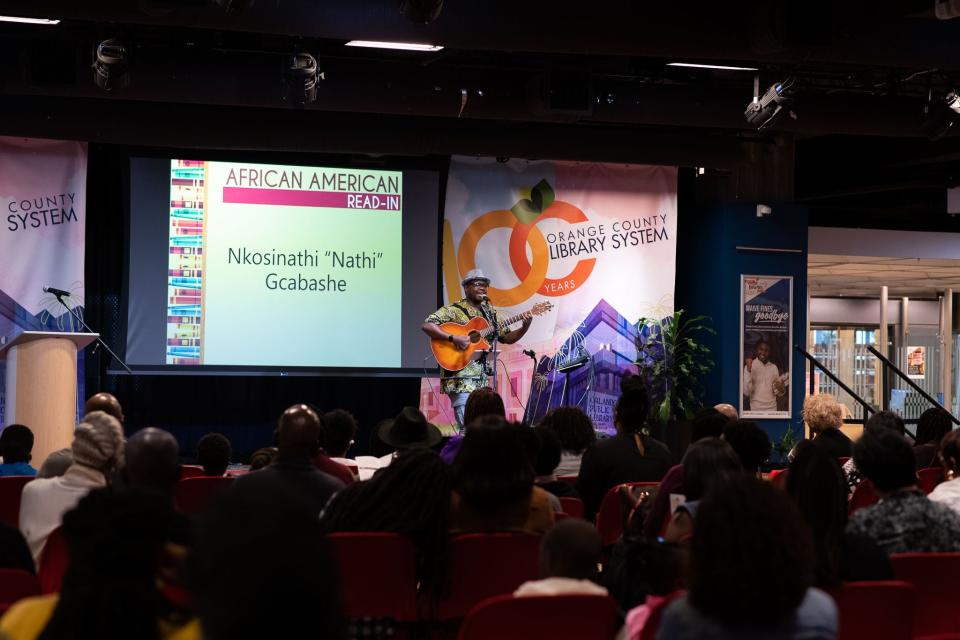 Guests learned about African American literature in poetry, story and song at the African American Read-In at the Orlando Public Library.