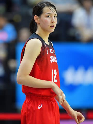 <p>MATSUO.K/AFLO SPORT/Alamy</p> Mamiko Tanaka during the 29th Summer Universiade 2017 Taipei Final match between Australia on August 28, 2017.