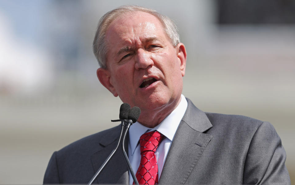 "I&rsquo;m not interested in sending a message of anger or hatred to anybody in this race &mdash; anyone. But I<a href="http://humanevents.com/2007/03/23/exclusive-interview-with-gov-jim-gilmore/"> don&rsquo;t support gay marriage</a>.&nbsp;I think that the traditional marriage values that we&rsquo;ve had over generations in America is the appropriate thing. The extent that people can find some way to build some kind of contractual relationship between themselves, fine, but I don&rsquo;t think it should rise to a civil union which is really a substitute for the concept of marriage, and I don&rsquo;t support that either."