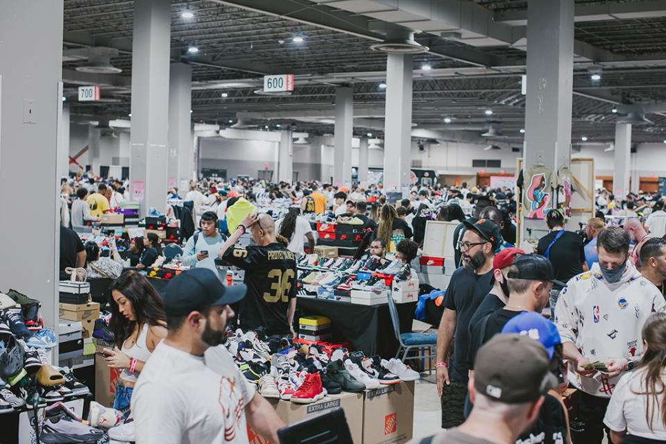 Tradeblock’s set up at Got Sole Miami. - Credit: Courtesy of Tradeblock