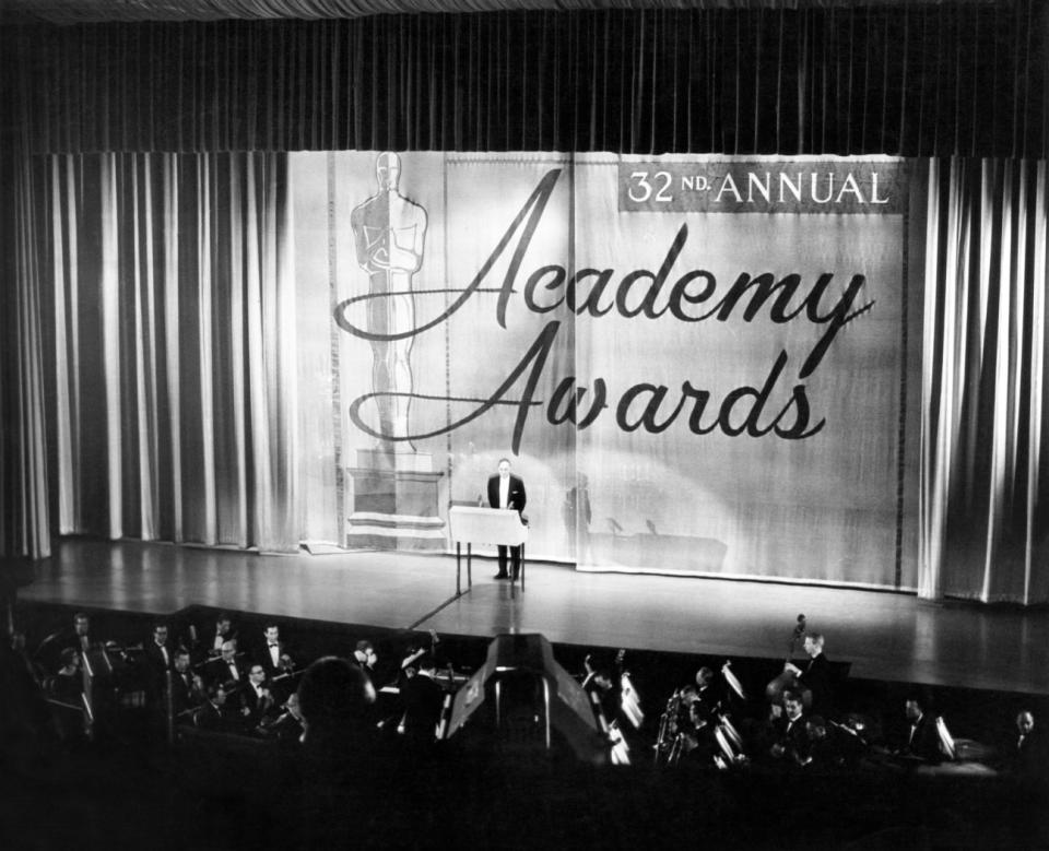 The Academy Awards ceremonies in 1960.