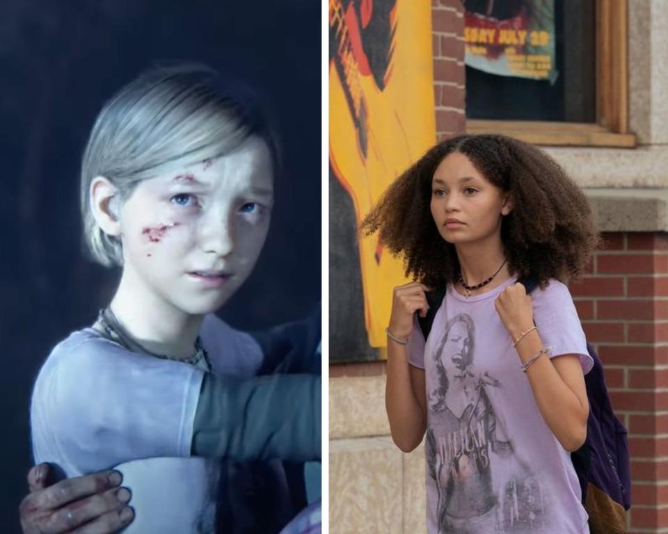 Sarah video game character and Sarah in The Last of Us TV show