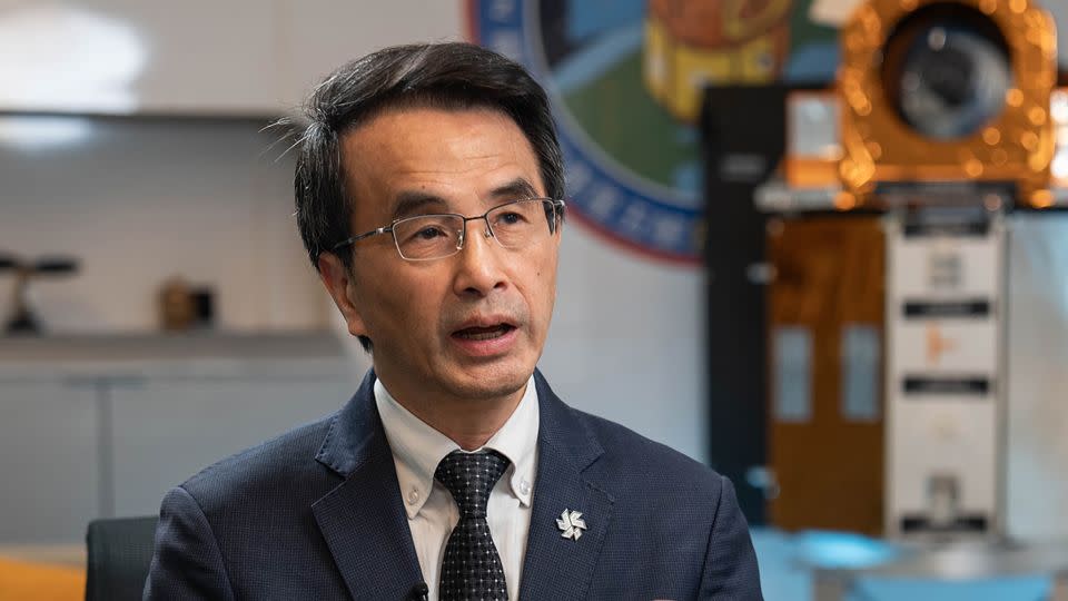 Ο Wu Jong-shinn, γενικός διευθυντής της Διαστημικής Υπηρεσίας της Ταϊβάν, μιλά στο CNN στο Hsinchu της Ταϊβάν, 5 Μαρτίου 2024.  – John Mees/CNN