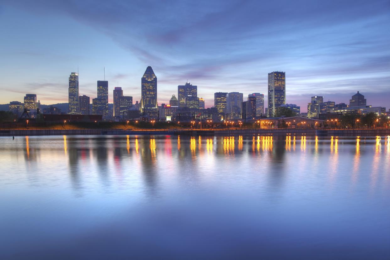 Here are the best recommendations on where to day in Montreal. Pictured: a wide shot of the city of Montreal.