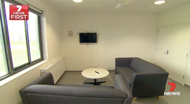 The prison living rooms. Source: 7News