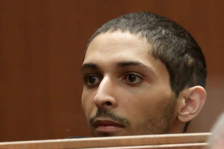 FILE PHOTO: Tyler Barriss, 25, appears in court for his extradition hearing in Los Angeles, California U.S. January 3, 2018. REUTERS/Irfan Khan/Pool/File Photo