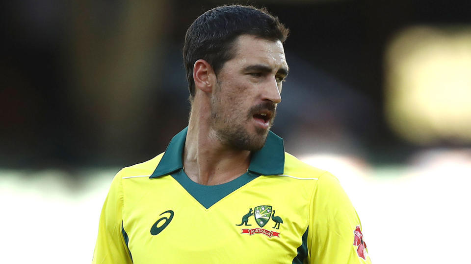 Mitchell Starc has been parachuted in for the final T20 against India. Pic: Getty