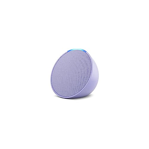 Introducing Echo Pop | Full sound compact smart speaker with Alexa | Lavender Bloom (AMAZON)