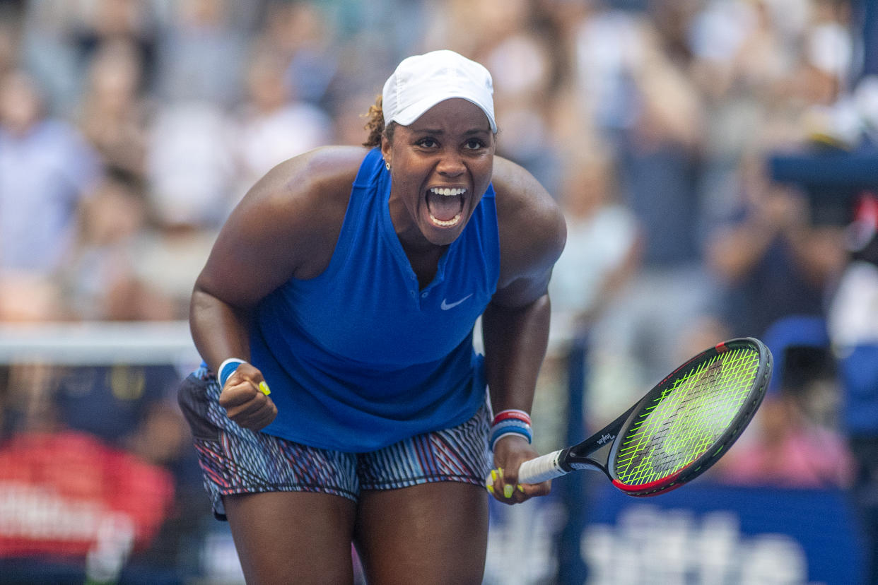 Taylor Townsend found her grand slam breakthrough moment on Thursday. (Getty)