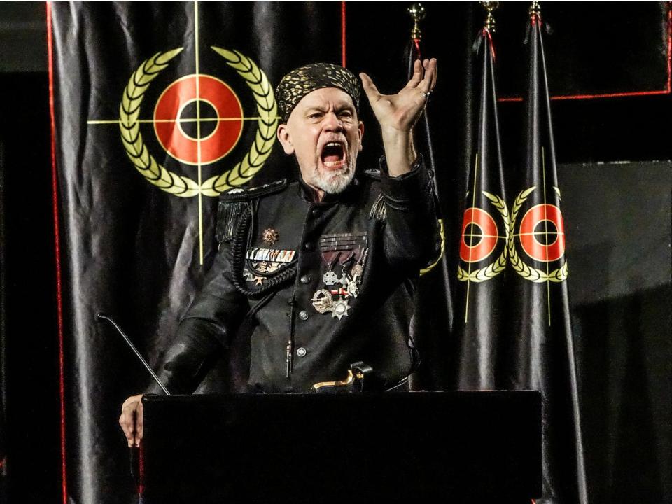 John Malkovich as a dictator in 'Just Call Me God: A Dictator's Final Speech'