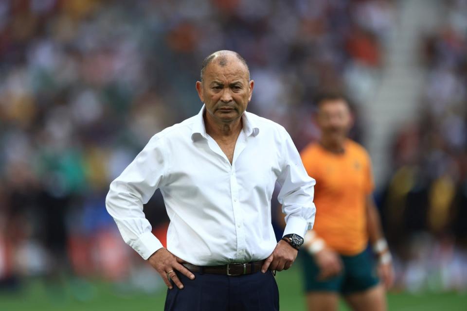 Australia head coach Eddie Jones has resigned (AP)