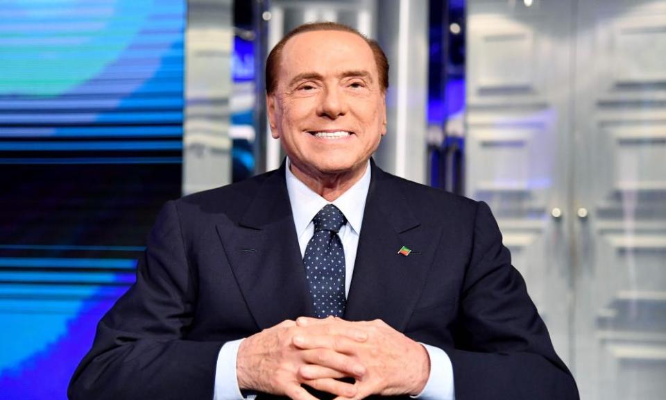 Silvio Berlusconi on the Rai TV show Porta a Porta in 2018