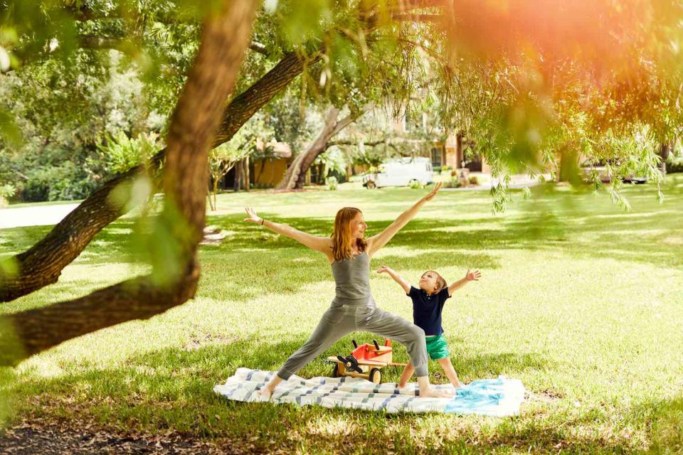 Melanie Sylvan Sachs and her son Elias, 2, at their home in Windermere, FL.