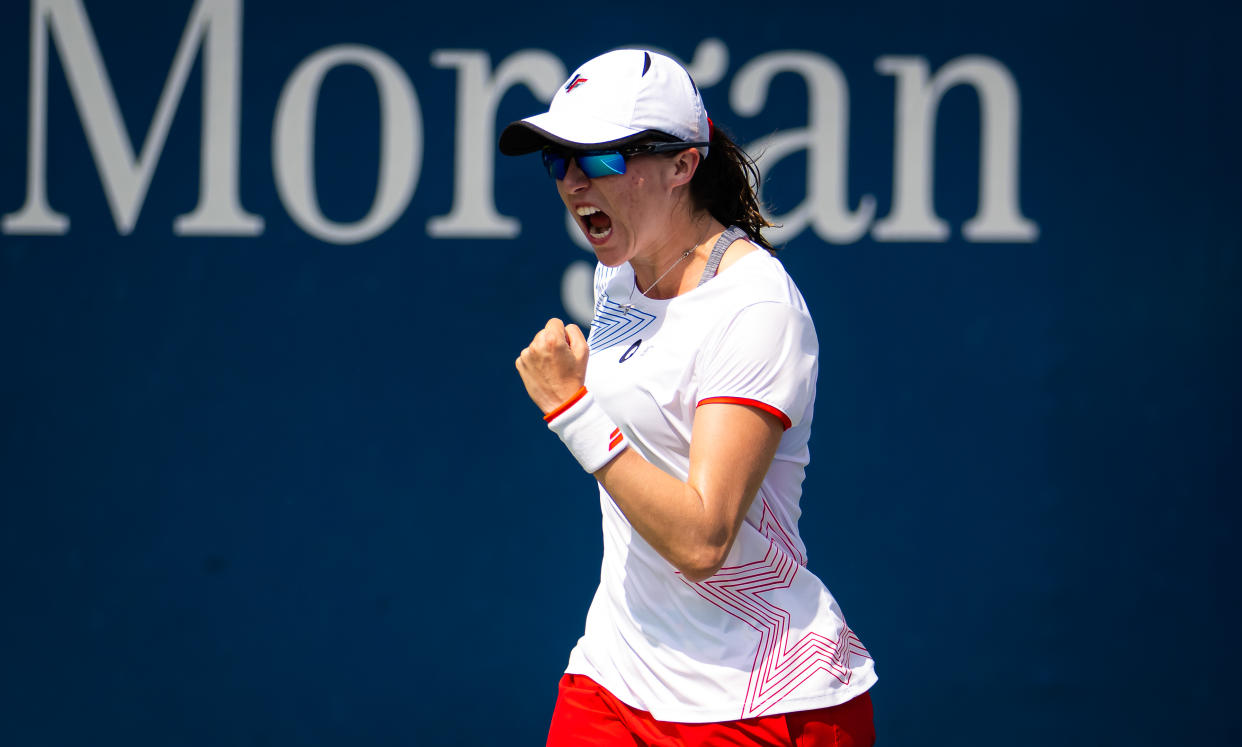 Fernanda Contreras durante su participación en el US Open (Photo by Robert Prange/Getty Images)