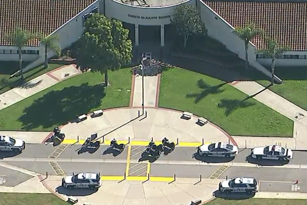 Police at the scene in California: ABC7