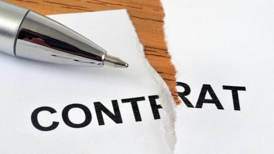 Résiliation de contrat