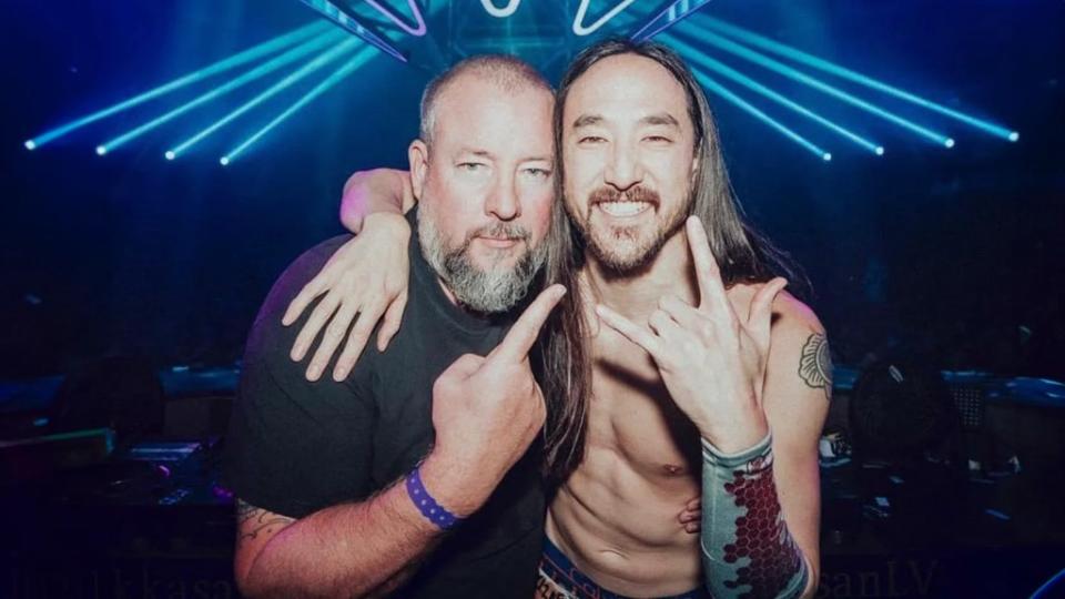 Shane Smith and DJ Steve Aoki