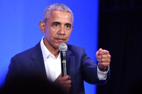 Barack Obama has spoken out about the dangers of toxic masculinity (AFP/Getty)