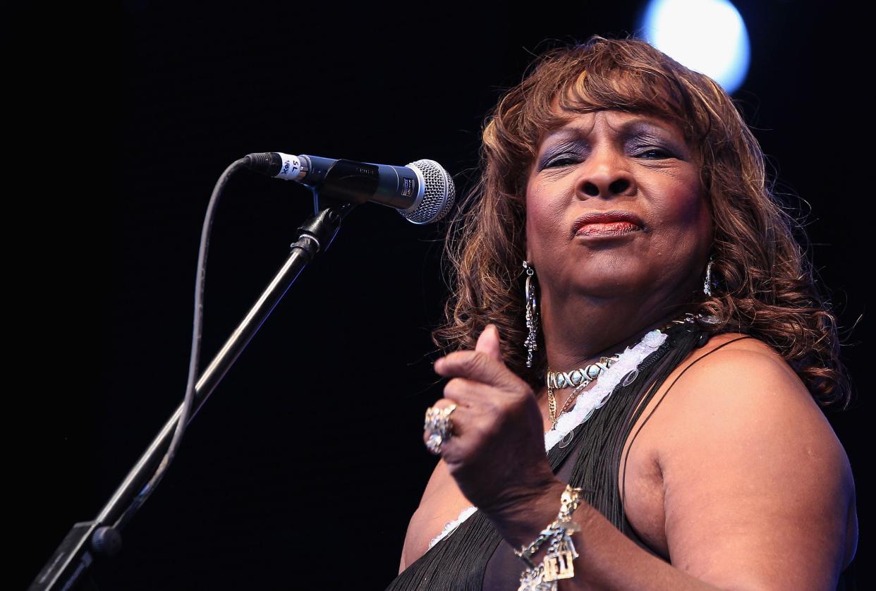 Singer Martha Reeves and the Vandellas perform on stage during Day 2 of the Vintage at Goodwood Festival on August 14, 2010 in Chichester, England