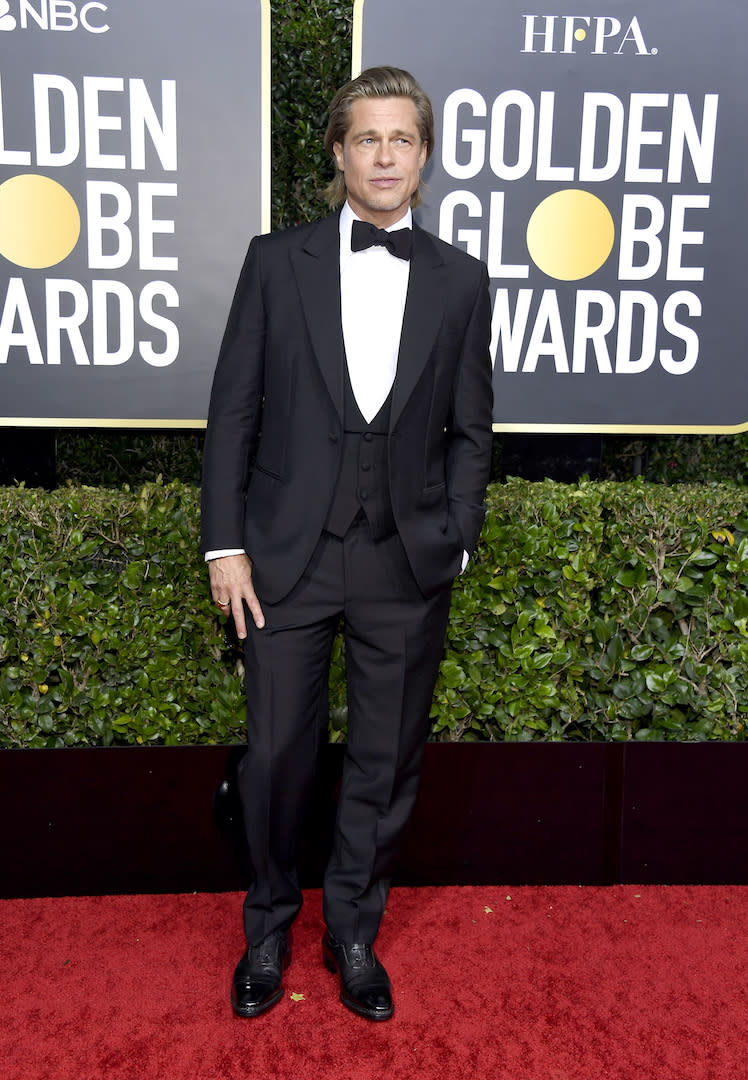 Brad Pitt at the Golden Globe Awards 2020