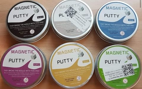 The magnetic putty was removed from Amazon in January, following Northamptonshire Trading Standards Service banning the sale from a market stall  - Credit: Triangle News