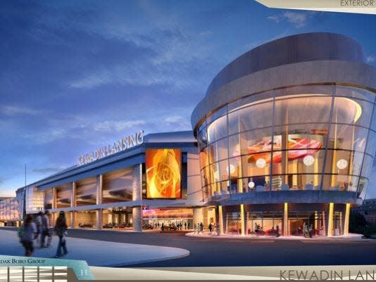 A rendering of the proposed $245 Kewadin Lansing Casino that was supposed to create at least 1,500 permanent jobs in the city.