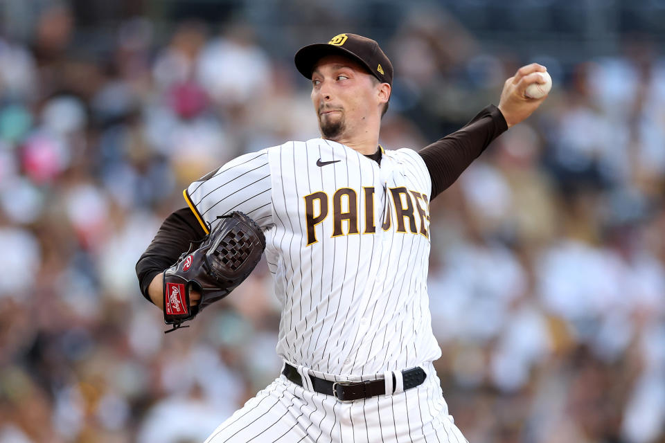 Blake Snell won his second Cy Young Award with the San Diego Padres in 2023. (Sean M. Haffey/Getty Images)