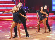 Witney Carson, Tony Dovolani, Alexandra Raisman and Mark Ballas perform on "Dancing With the Stars."