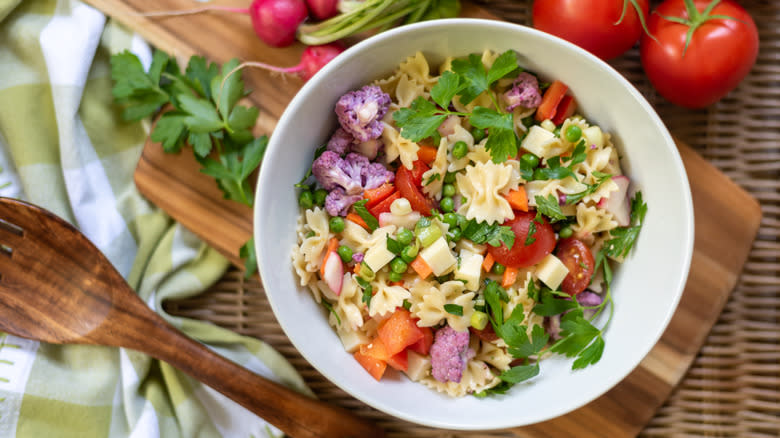 pasta salad in bowl