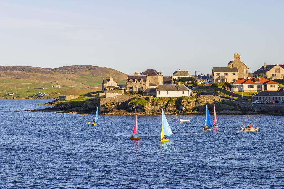 A view of the coast just outside Lerwick. (Getty)