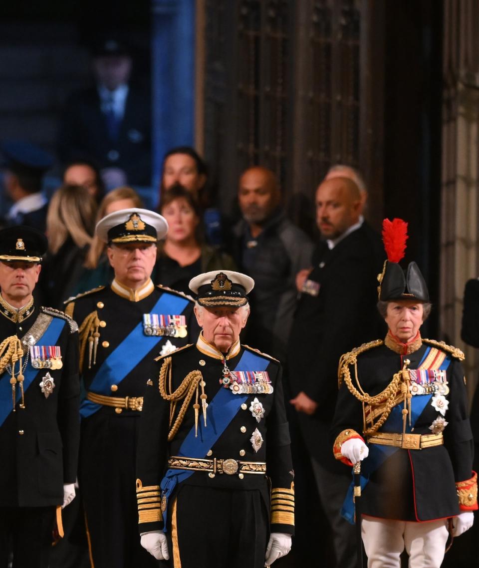 Princess Anne at the Vigil of the Princes