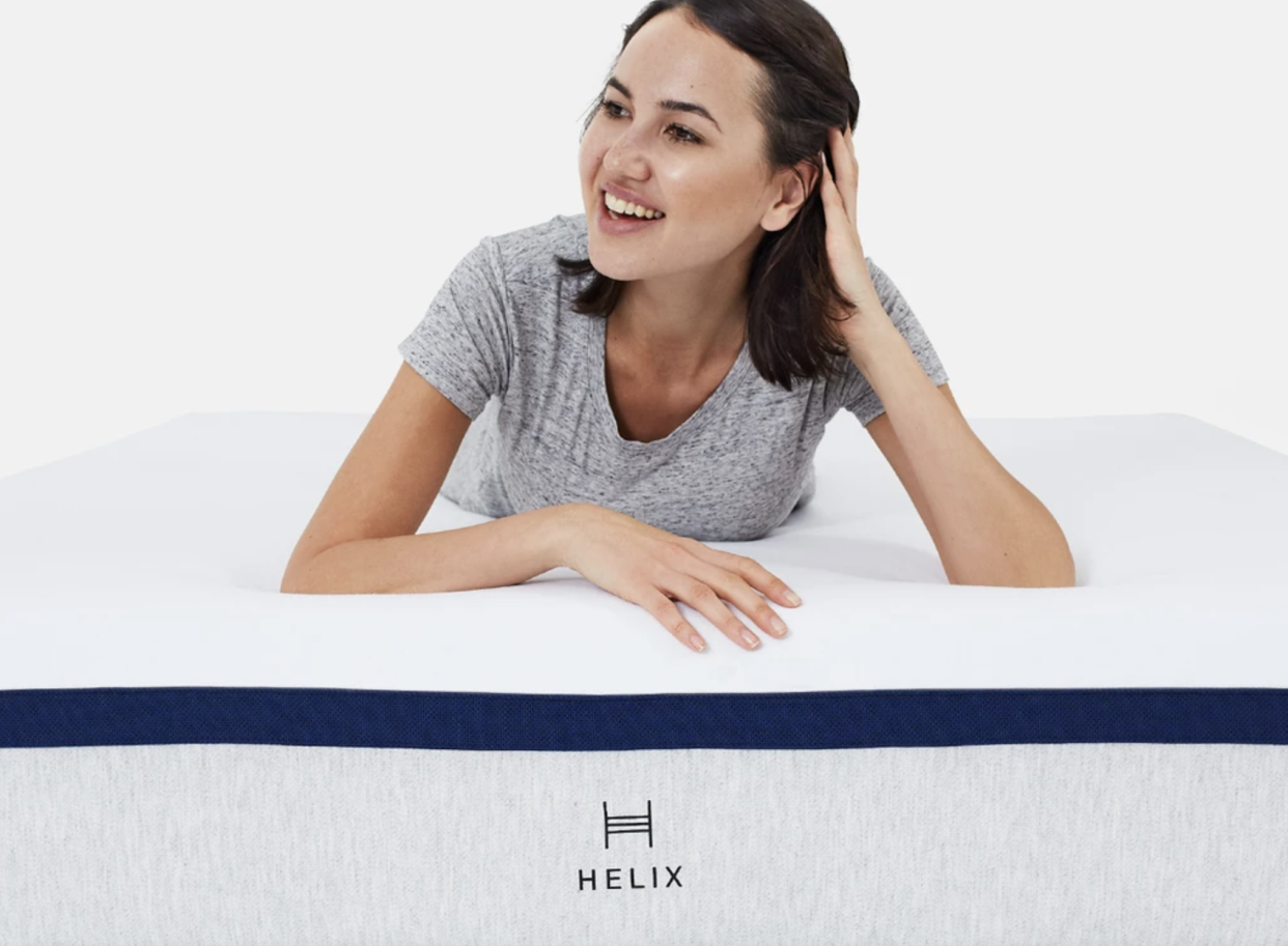 helix mattress, bedroom