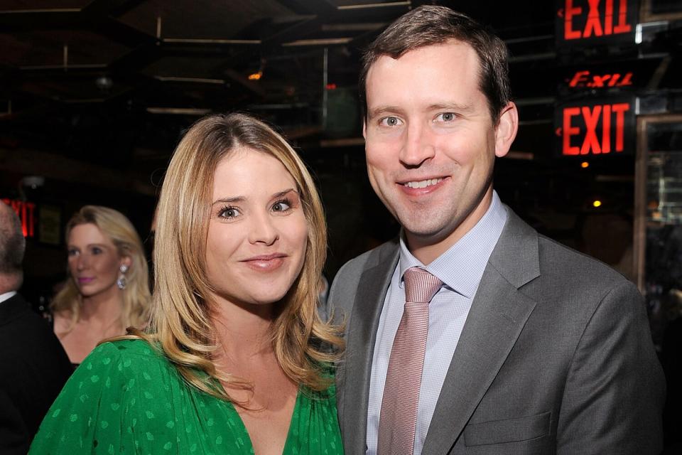 Jenna Bush Hager (L) and Henry Chase Hager attend 'A Candid Conversation with Jane Fonda and Andy Cohen' benefitting the Georgia Campaign for Adolescent Pregnancy Prevention