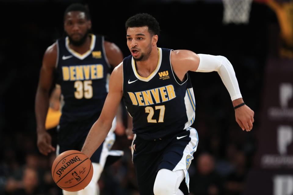 The starting point guard job with the Denver Nuggets seems like Jamal Murray’s to lose. (Photo by Sean M. Haffey/Getty Images)