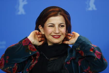 Actress Leili Rashidi poses during a photocall to promote the movie Khook (Pig) at the 68th Berlinale International Film Festival in Berlin, Germany, February 21, 2018. REUTERS/Hannibal Hanschke