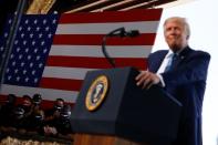 U.S. President Donald Trump holds campaign event at Yuma International Airport in Yuma, Arizona