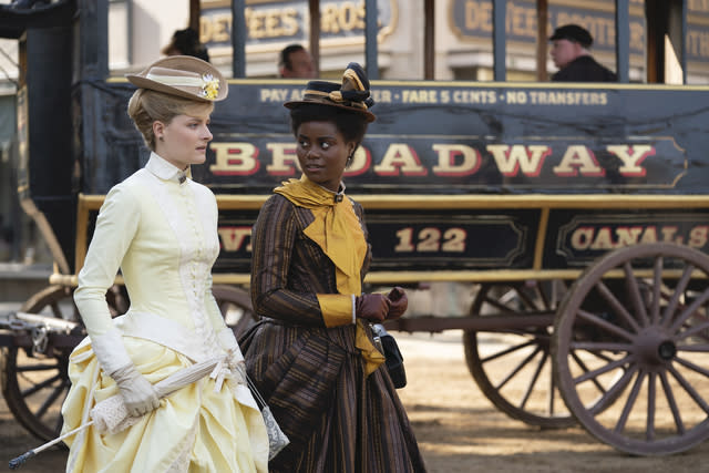 Louisa Jacobson, left, and Denée Benton in 'The Gilded Age'<span class="copyright">ALISON COHEN ROSA/HBO</span>