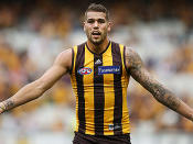 Hawthorn started slowly against Gold Coast, with Lance Franklin having a particularly frustrating first half.