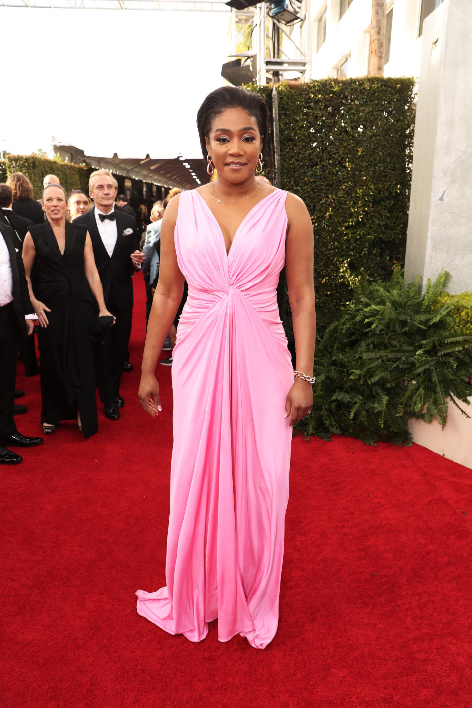 Tiffany Haddish arrives to the 77th Annual Golden Globe Awards held at the Beverly Hilton Hotel on January 5, 2020. 