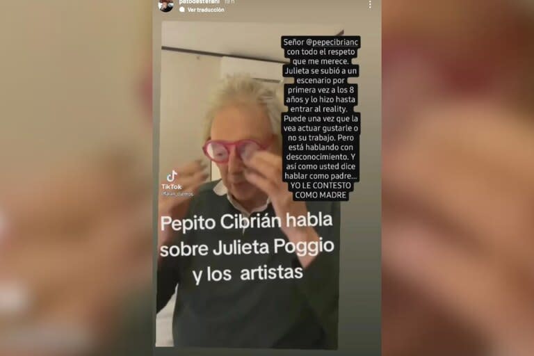 La madre de Julieta Poggio defendió a su hija y cuestionó a Cibrián (Foto: Instagram)