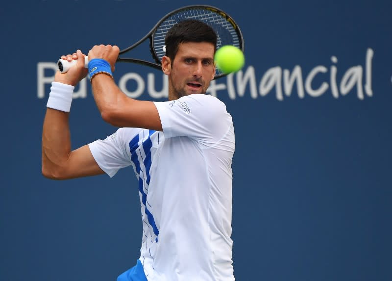 FOTO DE ARCHIVO: Novak Djokovic en Flushing Meadows, Nueva York, EEUU, el 28 de agosto de 2020. Crédito obligatorio: Robert Deutsch-USA TODAY Sports